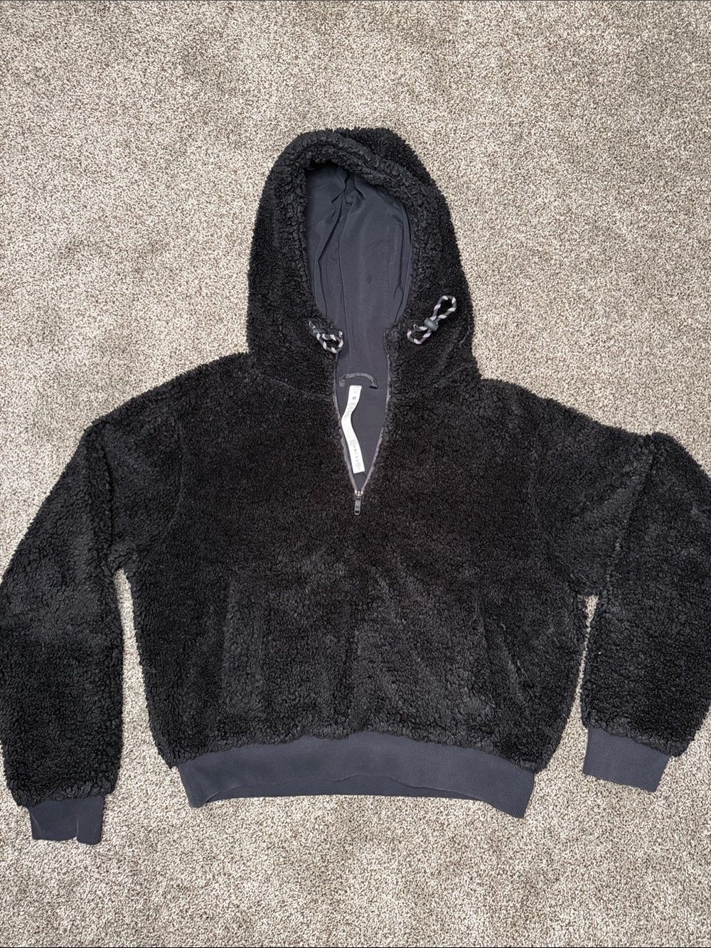 Lululemon Cozy Black Sherpa Hoodie
